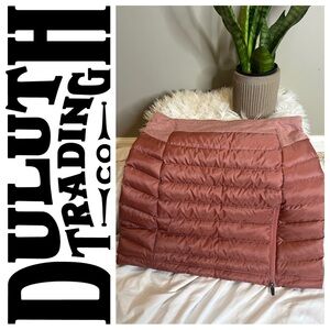 NWT Duluth Trading Co mauve miniskirt